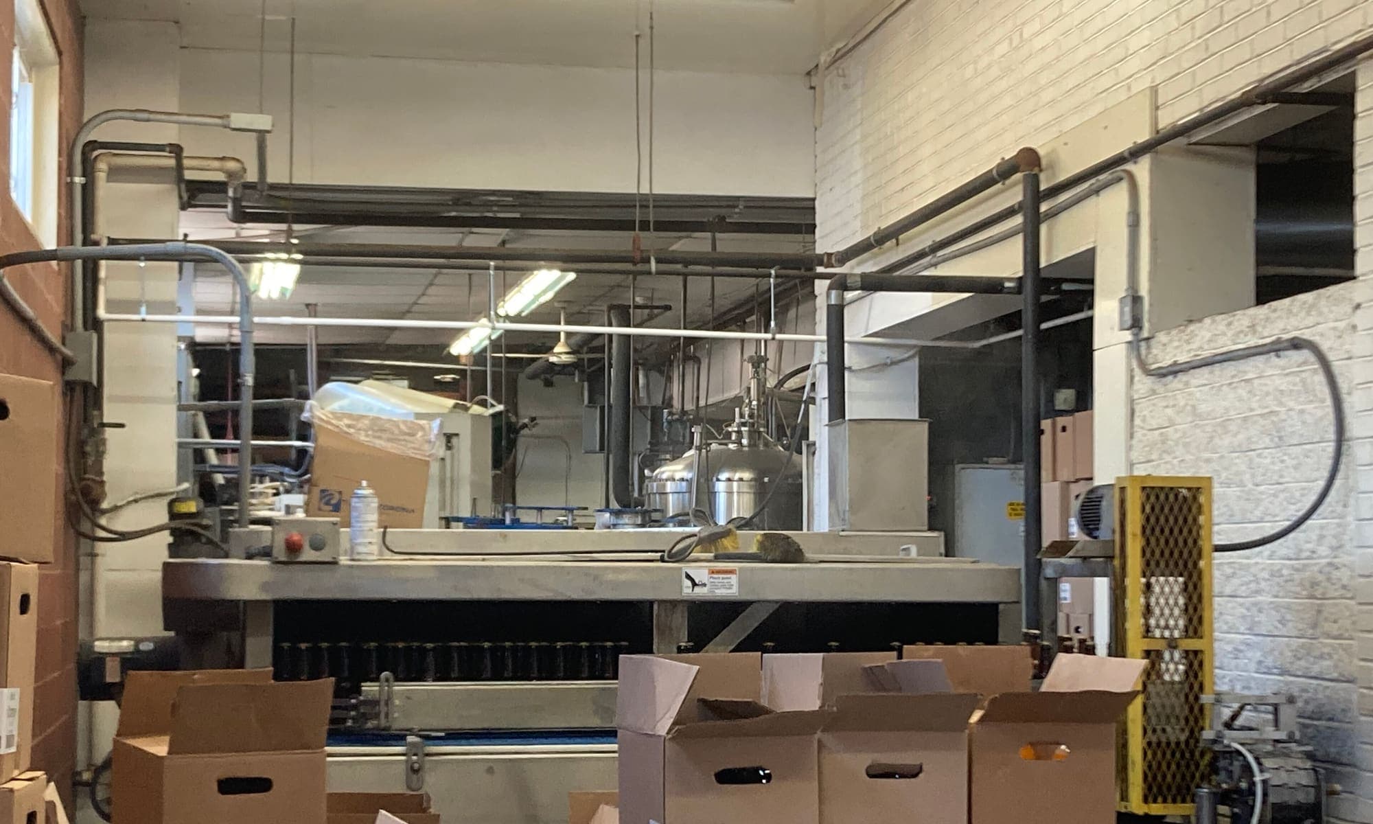 Food processing and packing facility interior