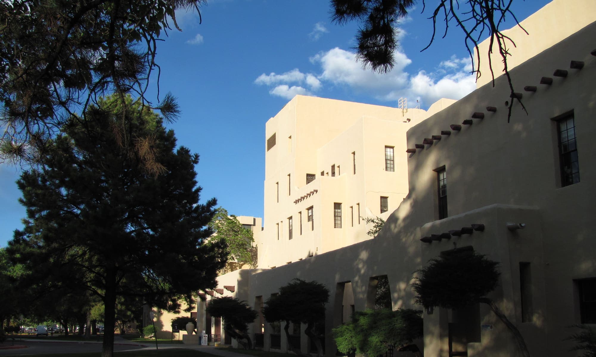 Modern healthcare facility building