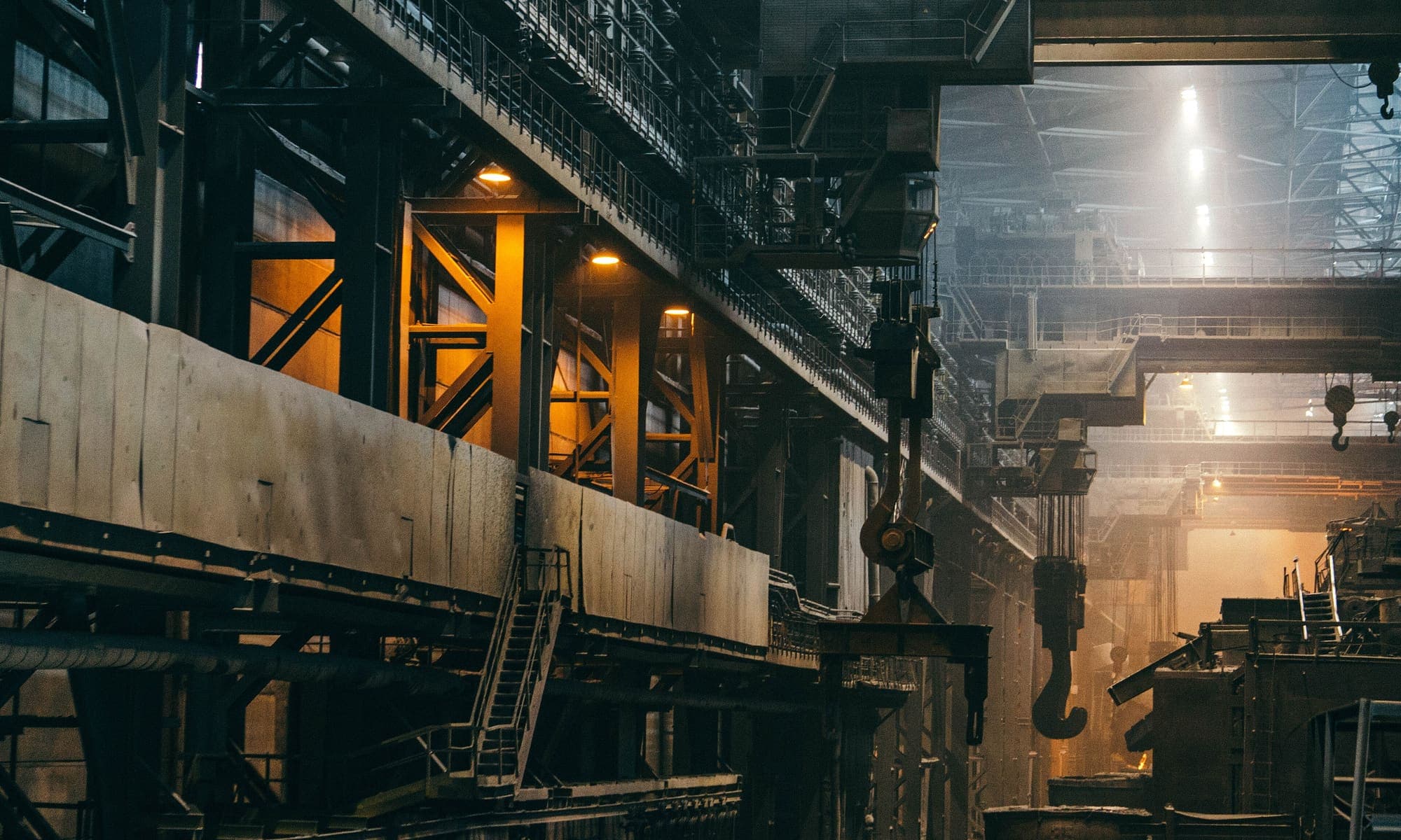 Heavy manufacturing plant interior